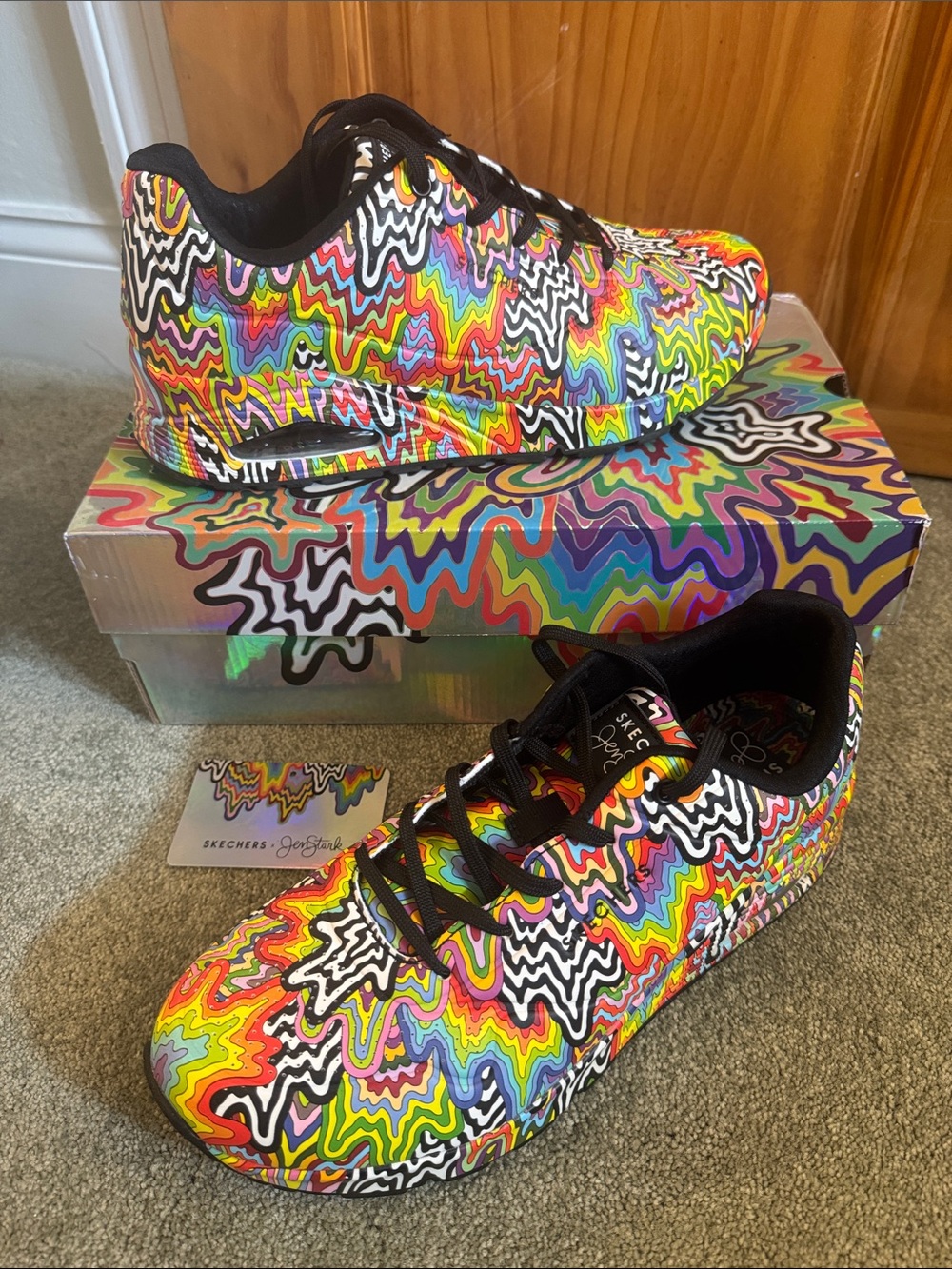 Skechers x Jen Stark “Infinite Drip” Women’s Multicolor Sneakers